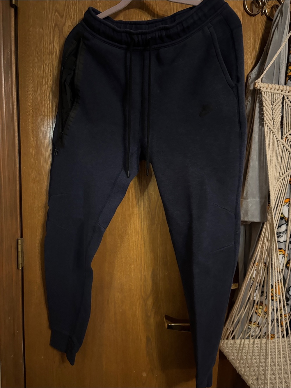 Nike tech Dark Navy Men's Joggers with Drawstring Waist
